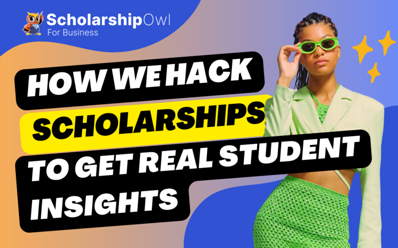 Forget Focus Groups How We Hack Scholarships to Get REAL Student Insights